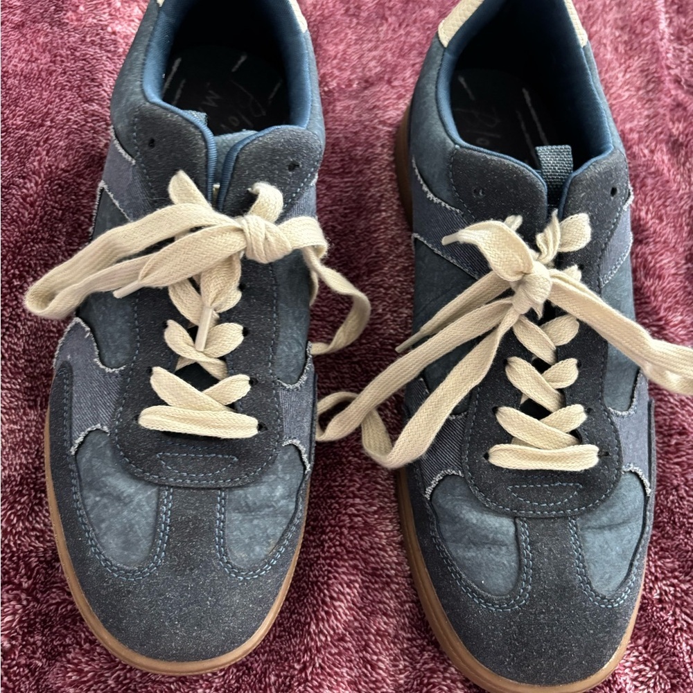 Classic Navy and Cream Women's Sneakers